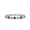Load image into Gallery viewer, thin-marquise-and-round-eternity-wedding-band-with-pink-sapphire-in-white-gold-FDEWB9403GSADRPI-NL-WG