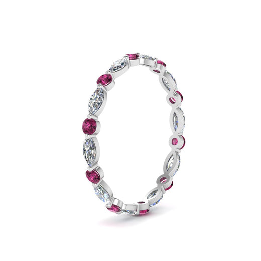 thin-marquise-and-round-eternity-wedding-band-with-pink-sapphire-in-white-gold-FDEWB9403GSADRPIANGLE2-NL-WG
