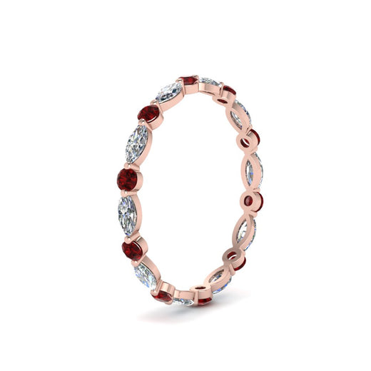 thin-marquise-and-round-eternity-wedding-band-with-ruby-in-rose-gold-FDEWB9403GRUDRANGLE2-NL-RG