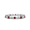 Load image into Gallery viewer, thin-marquise-and-round-eternity-wedding-band-with-ruby-in-white-gold-FDEWB9403GRUDR-NL-WG