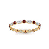 Load image into Gallery viewer, thin-marquise-and-round-eternity-wedding-band-with-ruby-in-yellow-gold-FDEWB9403GRUDRANGLE5-NL-YG