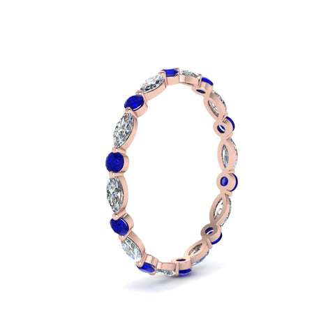 thin-marquise-and-round-eternity-wedding-band-with-sapphire-in-rose-gold-FDEWB9403GSABLANGLE2-NL-RG