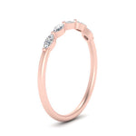 Load image into Gallery viewer, thin-marquise-diamond-wedding-band-in-rose-gold-FD9346-NL-RG
