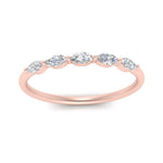 Load image into Gallery viewer, thin-marquise-diamond-wedding-band-in-rose-gold-FD9346-NL-RG
