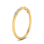 Load image into Gallery viewer, thin-marquise-diamond-wedding-band-in-yellow-gold-FD9346-NL-YG
