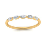 Load image into Gallery viewer, thin-marquise-diamond-wedding-band-in-yellow-gold-FD9346-NL-YG
