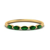 Load image into Gallery viewer, thin-marquise-emerald-wedding-band-in-yellow-gold-FD9346GEMGR-NL-YG