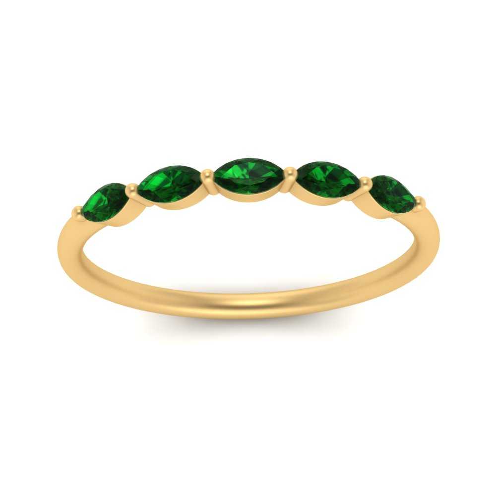 thin-marquise-emerald-wedding-band-in-yellow-gold-FD9346GEMGR-NL-YG