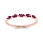 Load image into Gallery viewer, thin-marquise-pink-sapphire-wedding-band-in-rose-gold-FD9346GSADRPI-NL-RG
