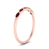 Load image into Gallery viewer, thin-marquise-ruby-wedding-band-in-rose-gold-FD9346GRUDR-NL-RG