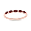 Load image into Gallery viewer, thin-marquise-ruby-wedding-band-in-rose-gold-FD9346GRUDR-NL-RG