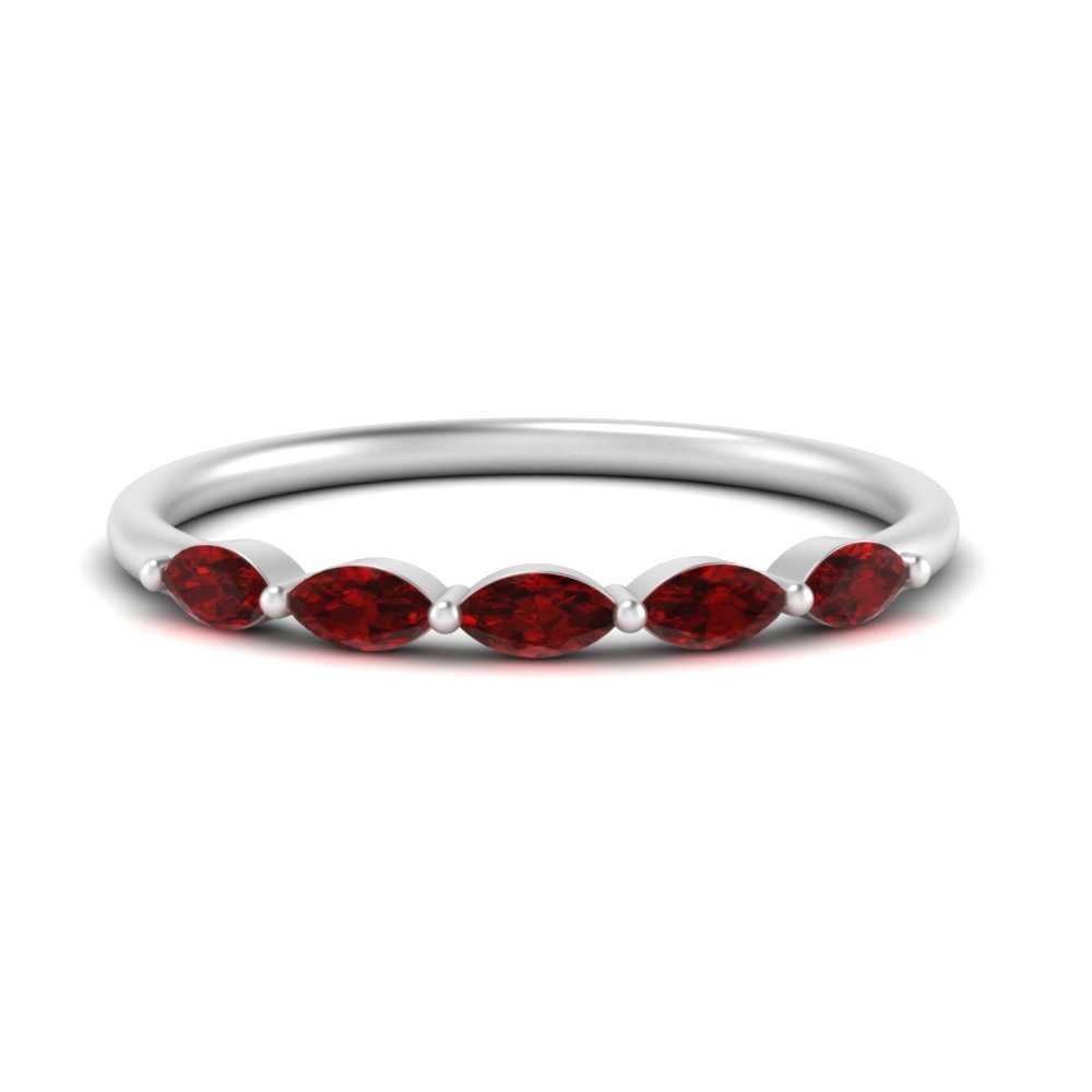 thin-marquise-ruby-wedding-band-in-white-gold-FD9346GRUDR-NL-WG