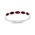 Load image into Gallery viewer, thin-marquise-ruby-wedding-band-in-white-gold-FD9346GRUDR-NL-WG
