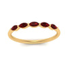 Load image into Gallery viewer, thin-marquise-ruby-wedding-band-in-yellow-gold-FD9346GRUDR-NL-YG