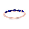 Load image into Gallery viewer, thin-marquise-sapphire-wedding-band-in-rose-gold-FD9346GSABL-NL-RG