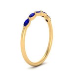 Load image into Gallery viewer, thin-marquise-sapphire-wedding-band-in-yellow-gold-FD9346GSABL-NL-YG
