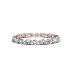 Thin Marquise Stackable Band