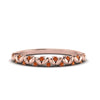 Load image into Gallery viewer, thin-orange-sapphire-vintage-wedding-band-in-rose-gold-FD123703BGSAOR-NL-RG-GS