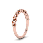 Load image into Gallery viewer, thin-orange-sapphire-vintage-wedding-band-in-rose-gold-FD123703BGSAOR-NL-RG-GS
