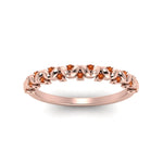 Load image into Gallery viewer, thin-orange-sapphire-vintage-wedding-band-in-rose-gold-FD123703BGSAOR-NL-RG-GS
