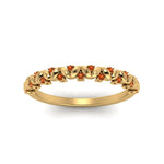 Load image into Gallery viewer, thin-orange-sapphire-vintage-wedding-band-in-yellow-gold-FD123703BGSAOR-NL-YG-GS
