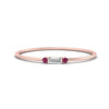 Load image into Gallery viewer, Stackable Thin Baguette Ring
