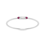 Load image into Gallery viewer, Thin Stack Baguette Ring
