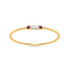 Load image into Gallery viewer, Stackable Thin Baguette Ring