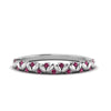 Load image into Gallery viewer, thin-pink-sapphire-vintage-wedding-band-in-white-gold-FD123703BGSADRPI-NL-WG-GS