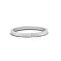 Thumbnail 28 - Thin Princess Cut Mens Band Ring