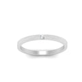 Thumbnail 29 - Thin Princess Cut Mens Band Ring