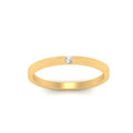 Thumbnail 44 - Thin Princess Cut Mens Band Ring