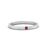 Load image into Gallery viewer, Thin Princess Cut Mens Band Ring