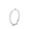 Load image into Gallery viewer, Thin Princess Cut Mens Band Ring