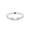 Load image into Gallery viewer, Thin Princess Cut Mens Band Ring