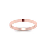 Load image into Gallery viewer, Thin Princess Cut Mens Band Ring
