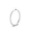 Load image into Gallery viewer, Thin Princess Cut Mens Band Ring