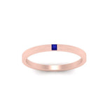 Load image into Gallery viewer, Thin Princess Cut Mens Band Ring
