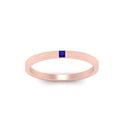 Thumbnail 14 - Thin Princess Cut Mens Band Ring