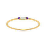 Load image into Gallery viewer, Thin Stack Baguette Ring
