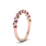 Load image into Gallery viewer, thin-purple-topaz-vintage-wedding-band-in-rose-gold-FD123703BGVITO-NL-RG-GS
