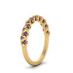 Load image into Gallery viewer, thin-purple-topaz-vintage-wedding-band-in-yellow-gold-FD123703BGVITO-NL-YG-GS
