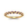 Load image into Gallery viewer, thin-purple-topaz-vintage-wedding-band-in-yellow-gold-FD123703BGVITO-NL-YG-GS