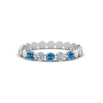 Load image into Gallery viewer, thin-round-diamond-stack-band-with-blue-topaz-in-white-gold-FD9548BGICBLTO-NL-WG.jpg

