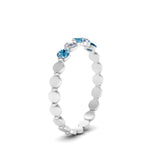 Load image into Gallery viewer, thin-round-diamond-stack-band-with-blue-topaz-in-white-gold-FD9548BGICBLTO-NL-WG.jpg
