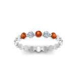 Load image into Gallery viewer, thin-round-diamond-stack-band-with-orange-sapphire-in-white-gold-FD9548BGSAOR-NL-WG.jpg
