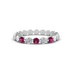 Load image into Gallery viewer, thin-round-diamond-stack-band-with-pink-sapphire-in-white-gold-FD9548BGSADRPI-NL-WG.jpg
