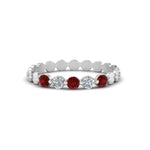 Load image into Gallery viewer, thin-round-diamond-stack-band-with-ruby-in-white-gold-FD9548BGRUDR-NL-WG.jpg
