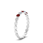 Load image into Gallery viewer, thin-round-diamond-stack-band-with-ruby-in-white-gold-FD9548BGRUDR-NL-WG.jpg
