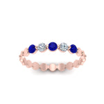 Load image into Gallery viewer, thin-round-diamond-stack-band-with-sapphire-in-rose-gold-FD9548BGSABL-NL-RG.jpg
